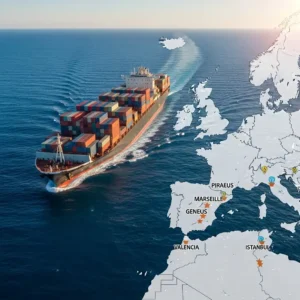 الشحن البحري من تركيا إلى أوروبا