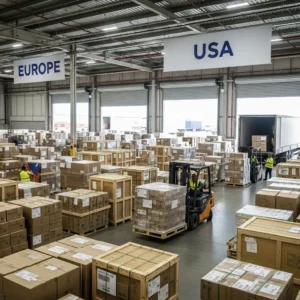 شحن تجاري إلى أوروبا وأمريكا